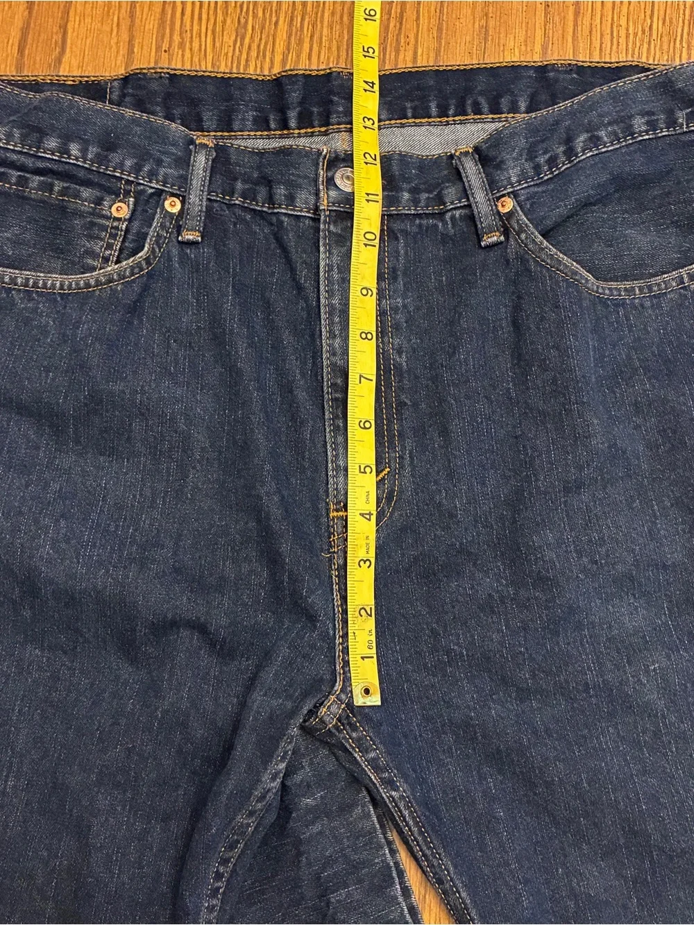 Levi’s 508™ Regular Tapered Dark Wash Denim Jeans 38 x 30